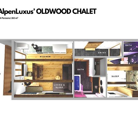 Oldwood Chalet - Balcony & Car Park By Alpenluxus Appartements 菲根 外观 照片